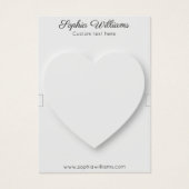 3D hart minimalistische armband display kaart (Voorkant)