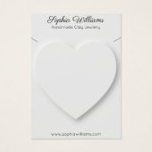 3D hart minimalistische ketting display kaart (Voorkant)