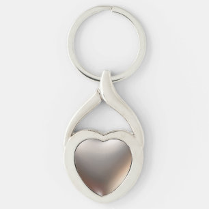 3D-hart-symbool goud Sleutelhanger