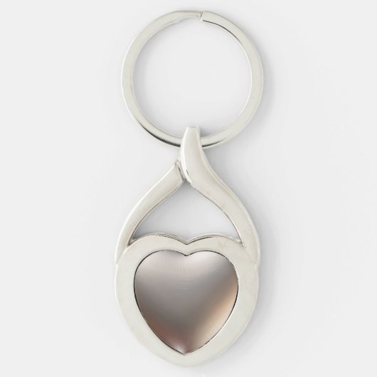 3D-hart-symbool goud Sleutelhanger (Voorkant)