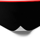 3D Hart-symbool Rood Poster (Hoek)