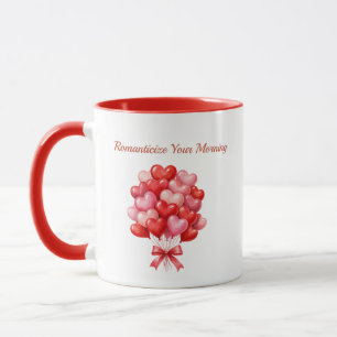 3D Hartballonnen Boeket Romantische Koffiemok Mok