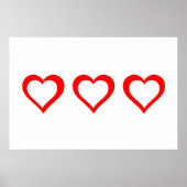 3D-harten - Posters wandkunst (Voorkant)