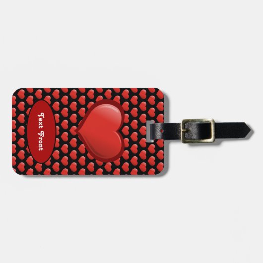 3D-hartsictogram Bagagelabel (Voorkant horizontaal)