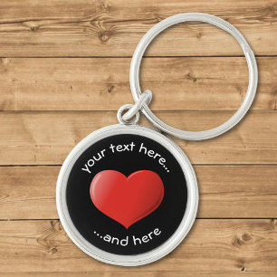 3D-hartsictogram Sleutelhanger