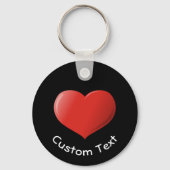 3D Heart Icon-Sleutelhanger Sleutelhanger (Voorkant)