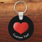 3D Heart Icon-Sleutelhanger Sleutelhanger (Voorkant)