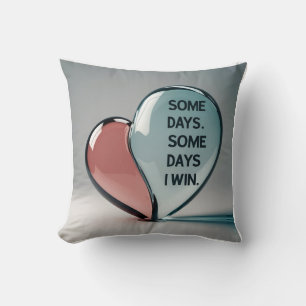 3D Heart & Tear Fusion: emotionele metamorfose Kussen