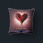 3D Hearts & Tears Unleashed: Exploding Emotion Kussen<br><div class="desc">Een meeslepend 3D-ontwerp met abstracte hart- en traanvormen die heftig naar buiten barsten en het ontketenen van sterke emoties vertegenwoordigen. Subtiele schaduwen voegen diepte toe aan de explosieve beweging.</div>