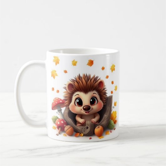 3D Hedgehog Hole in een Wall Mok Wrap (Links)