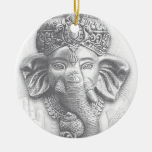 3d Heer Ganesha - OM Keramisch Ornament