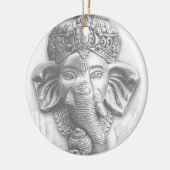 3d Heer Ganesha - OM Keramisch Ornament (Links)