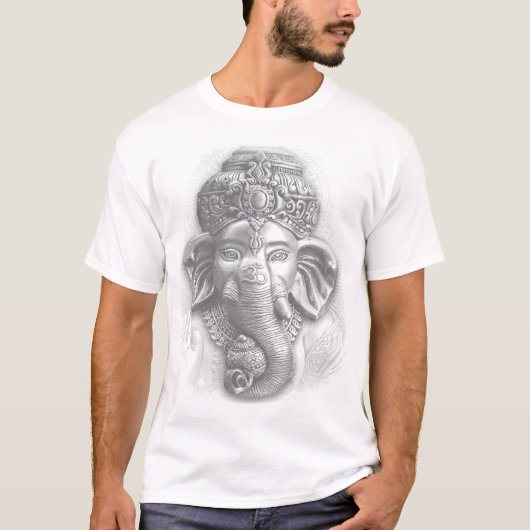 3d Heer Ganesha - Om T-shirt (Voorkant)