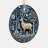 3D Herten Kerstmis Dier Keramisch Ornament (Rechts)