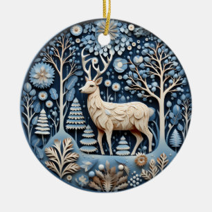 3D Herten Kerstmis Dier Keramisch Ornament