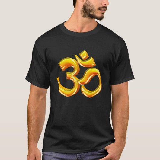 3D Hindu Om Symbol T-shirt (Voorkant)