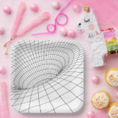 3D Hole Borden Papieren Bordje (Feest)