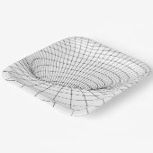 3D Hole Borden Papieren Bordje (Gebogen)