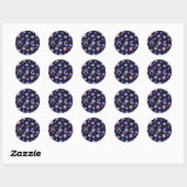 3D-holografische iriserende geometrische sticker (Vel)