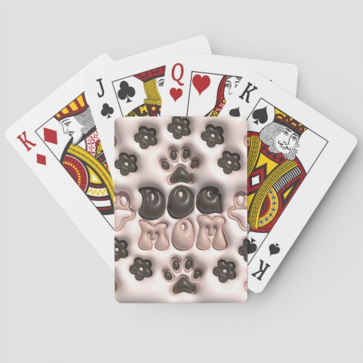3D Hond Mam Pokerkaarten (Achterkant)