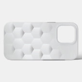3D Honeycomb White iPhone 13 Pro Hoesje (Achterkant (horizontaal))