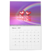 3D-hoofdkwartier wandagenda Kalender (Feb 2027)