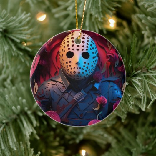 3D Horror Kerstmis Keramisch Ornament (Boom)