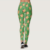 3D Hout Meeple Game Piece on Green Leggings (Achterkant)