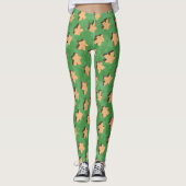 3D Hout Meeple Game Piece on Green Leggings (Voorkant)