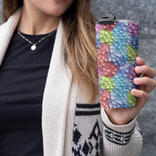 3D Hydrangea Floral Thermosbeker