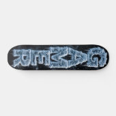 3D Ijslogo | Icy Crystal Gamer Persoonlijk Skateboard (Horizontaal)