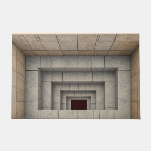 3D-illusie Steen Gat Deurmat (Voorkant)
