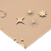 3D illusiessterren constellatie moons tan beige Tafelkleed (Gekanteld)