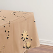 3D illusiessterren constellatie moons tan beige Tafelkleed (Voorbeeld)