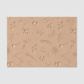 3D illusiessterren constellatie moons tan beige Tissuepapier (Voorkant)