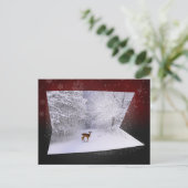 3D Illusion "Snowy Dreams" Briefkaart (Staand voorkant)