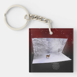 3D Illusion "Snowy Dreams" Sleutelhanger