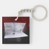 3D Illusion "Snowy Dreams" Sleutelhanger (Achterkant)