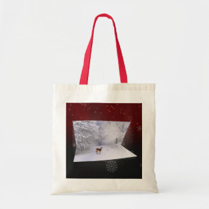 3D Illusion "Snowy Dreams" Tote Bag