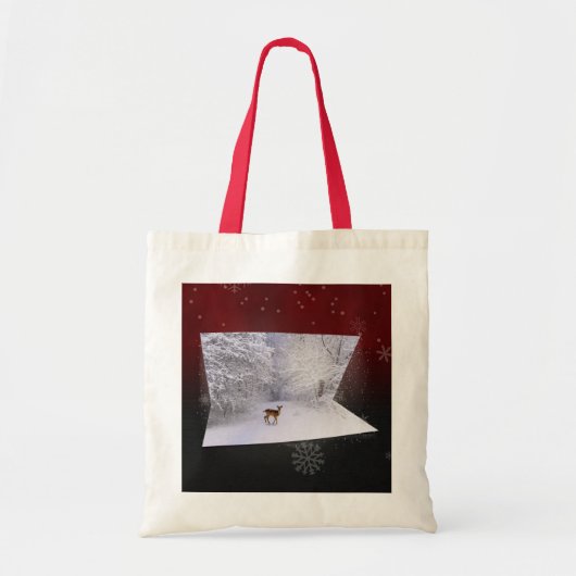3D Illusion "Snowy Dreams" Tote Bag (Voorkant)