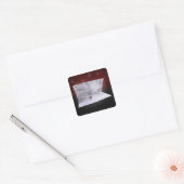 3D Illusion "Snowy Dreams" Vierkante Sticker (Envelop)