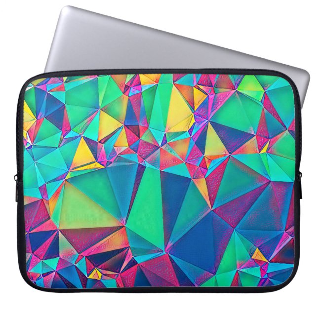 3D illustratie. Abstracte achtergrond. Kleur Laptop Sleeve (Voorkant)