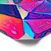 3D illustratie. Abstracte achtergrond. Kleur Poster (Hoek)