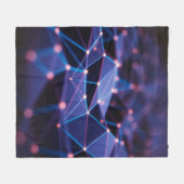 3D illustratie. Abstracte achtergrond, verbinding  Fleece Deken (Voorkant (Horizontaal))
