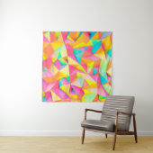3D Illustratie - Kleurrijke lage poly textuur3d, a Wandkleed (In Situ (horizontaal))