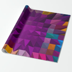 3D-illustratie of 3D-renderend mozaïekkleurpatroon Cadeaupapier