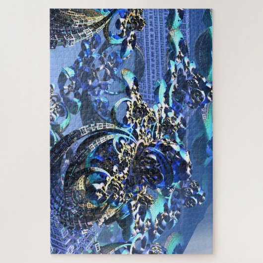 3D-illustratie van een complexe fractal Legpuzzel (Verticaal)