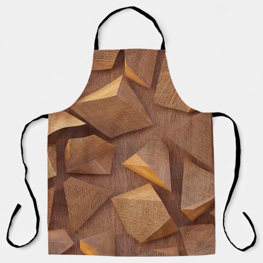 3d illustration. Wooden triangles on a background Schort (Voorkant)