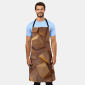 3d illustration. Wooden triangles on a background Schort (Gedragen)