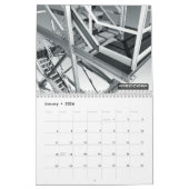 3D INDUSTRIËLE FINE ART B&W - DIGITALE ART KALENDER (Jan 2026)